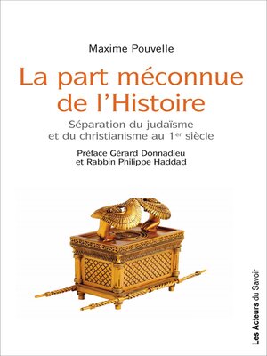 cover image of La part méconnue de l'Histoire